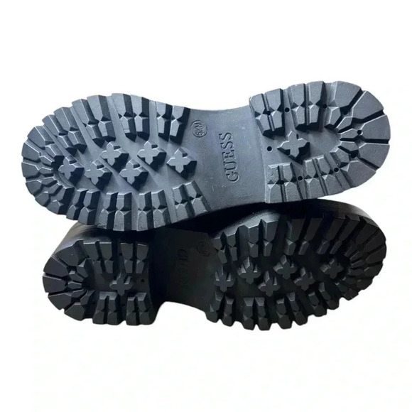 🆕Guess Fearne Pewter Combat Boots & Box - Picture 7 of 8